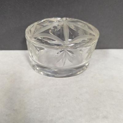 Crystal Trinket Box With Lid