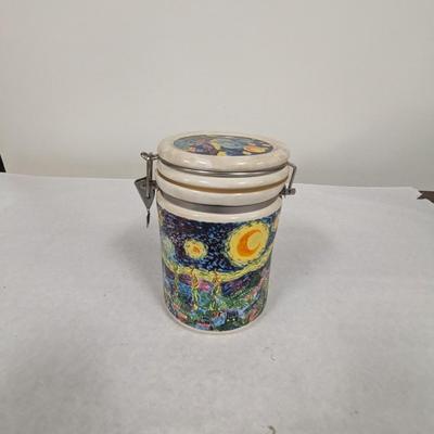 Chaleur Masters Collection D. Burrows Vincent Van Gogh Starry Night Canister