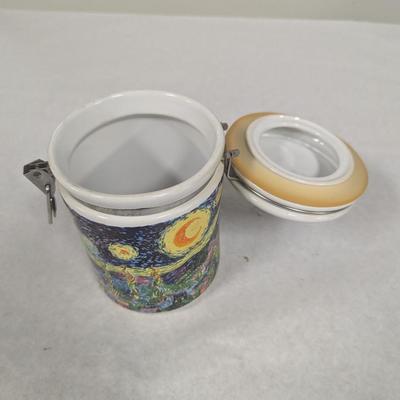 Chaleur Masters Collection D. Burrows Vincent Van Gogh Starry Night Canister