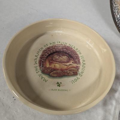 Assortment Of Stoneware China & Crystal Plates