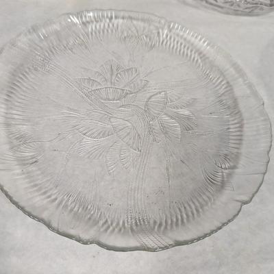 Assortment Of Stoneware China & Crystal Plates