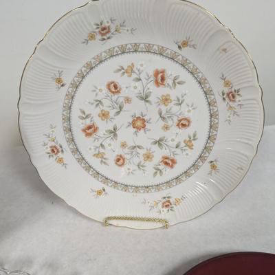 Assortment Of Stoneware China & Crystal Plates
