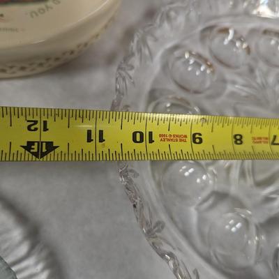 Assortment Of Stoneware China & Crystal Plates