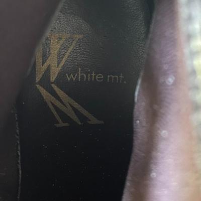 White Mountain Camel Leather Ankle Boots, Size 6.5