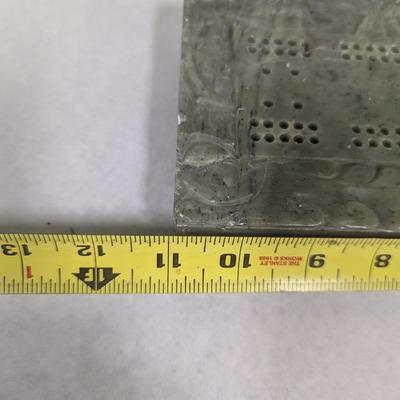 Vintage Jade Cribbage Board