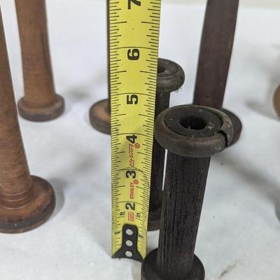 Made In England Antique Wooden Spools
