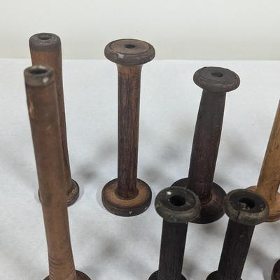 Made In England Antique Wooden Spools