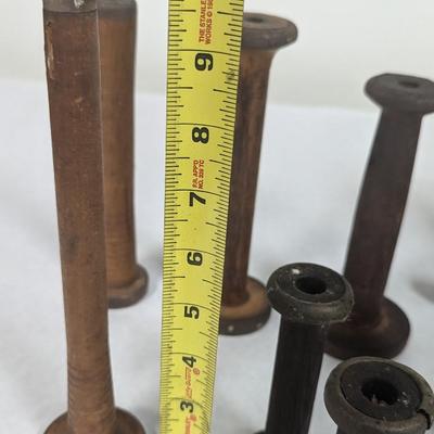 Made In England Antique Wooden Spools