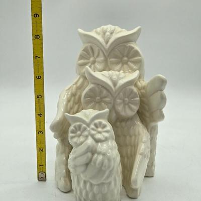 3 Pc Owl Decor