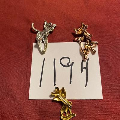 Vintage Kitty Brooch Lot