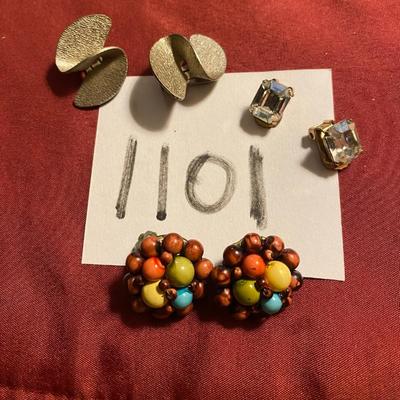 Vintage Clip on Earrings
