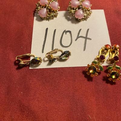 Vintage Clip on Earrings