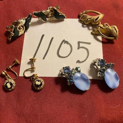 Vintage Clip on Earrings