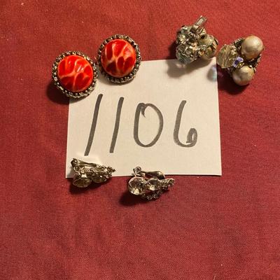Vintage Clip on Earrings