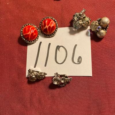 Vintage Clip on Earrings