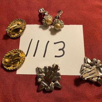 Vintage Clip on Earrings