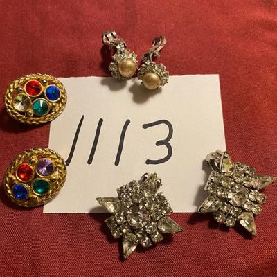 Vintage Clip on Earrings