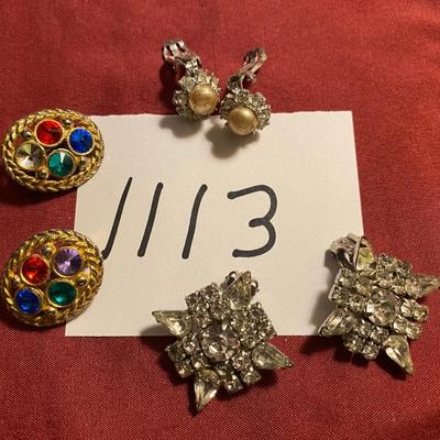 Vintage Clip on Earrings