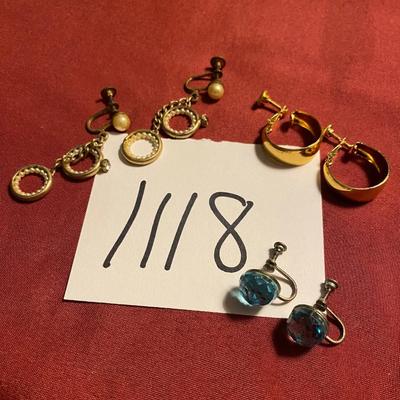 Vintage Clip on Earrings