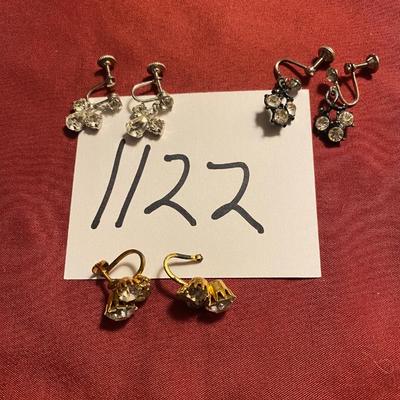 Vintage Clip on Earrings