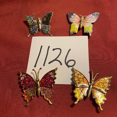Butterfly Brooch Lot