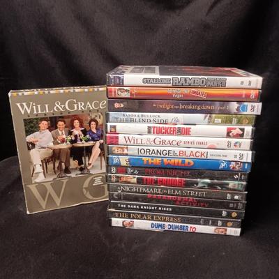 MOVIES AND TV SERIES ON DVD'S