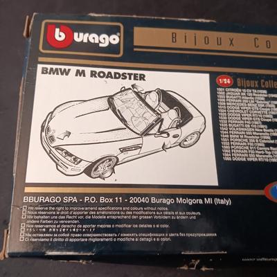 DIE-CAST BMW M EOADSTER AND PLASTIC PEPSI RACE CAR