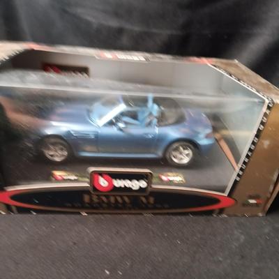 DIE-CAST BMW M EOADSTER AND PLASTIC PEPSI RACE CAR
