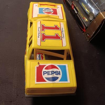 DIE-CAST BMW M EOADSTER AND PLASTIC PEPSI RACE CAR