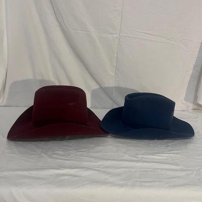 Collection of Felt Cowboy Hats w/ Stetson & Eddy (PB-MG)