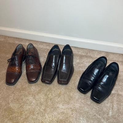 Men’s Leather Shoes Size 9-9.5, Belts, & Gloves (PC-RG)