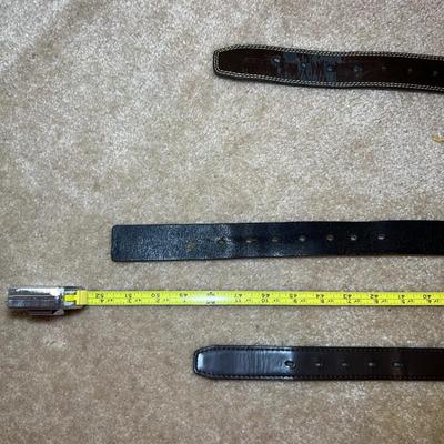 Men’s Leather Shoes Size 9-9.5, Belts, & Gloves (PC-RG)