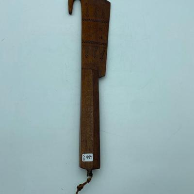 Wooden tomahawk