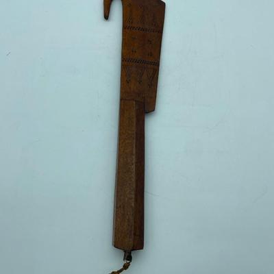 Wooden tomahawk