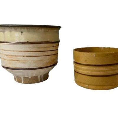 Mid-Century Slipware Planters