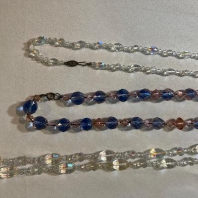 Deco Period Bohemian Crystal Bead Necklace Assortment