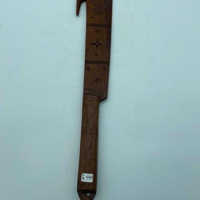 Wooden hatchet