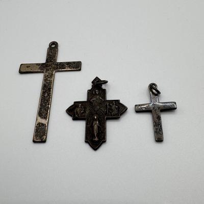 Sterling Silver Cross Pendants and More (K-DZ)