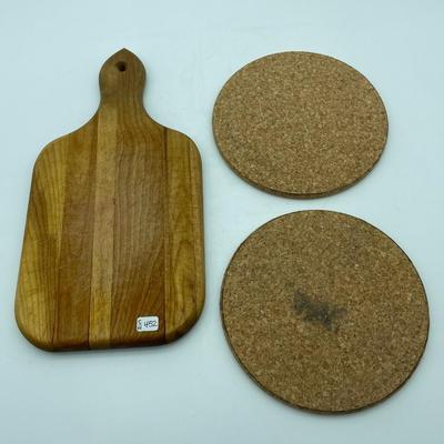 Cutting board and cork boards