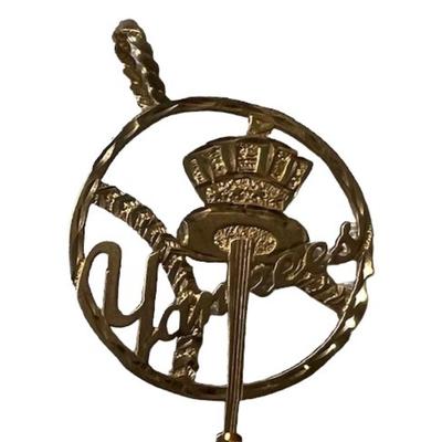 Stamped 14K Gold NY Yankees Pendant [3.88g]