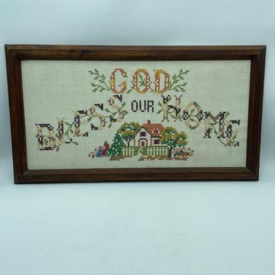 Cross stitch sampler