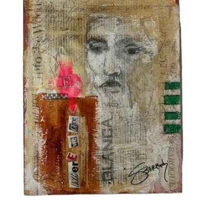 Signed Jenny Berry Mixed Media on Board Assortment