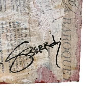 Signed Jenny Berry Mixed Media on Board Assortment