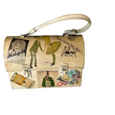 Mid-Century Pop Art Decoupage Lunch Pail