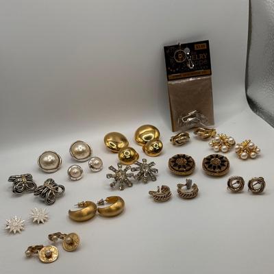 Elegant Evening Style Clip-On Earrings (K-DZ)