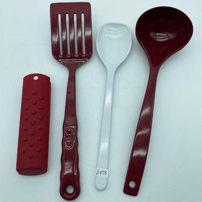 Utensils and pot holder