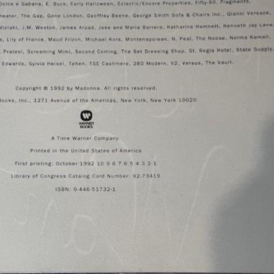 First Printing Madonna "Sex" Book with CD