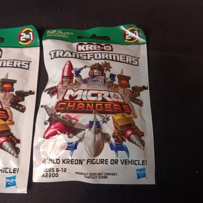 3 SEALED PACKAGES OF KRE-O TRANSFORMERS MICRO CHANGERS