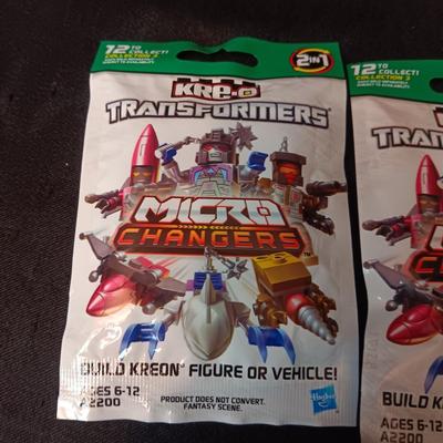 3 SEALED PACKAGES OF KRE-O TRANSFORMERS MICRO CHANGERS