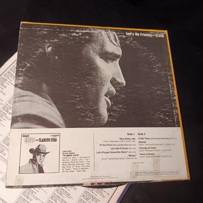 2 ELVIS PRESLEY VINYL RECORDS